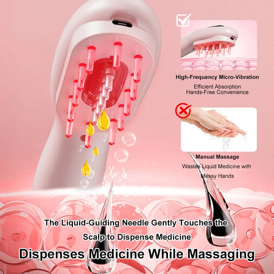 Red & Blue Light Hair Massager Comb